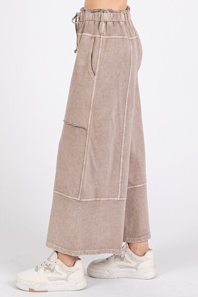 Washed French Terry Pants - Full Length main image 0