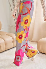 Load image into Gallery viewer, Flower Printed Casual Cozy Full Long Wide Pants
