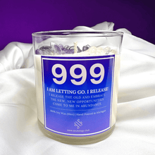 Load image into Gallery viewer, 999 Angel Number Affirmation Candle