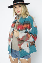 Load image into Gallery viewer, Soft Comfy Lightweight Aztec Pattern Jacket