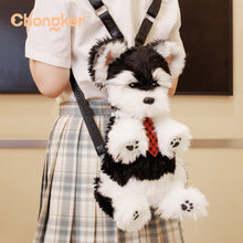 Load image into Gallery viewer, Black &amp; White Schnauzer Backpack – Adorable &amp; Practical