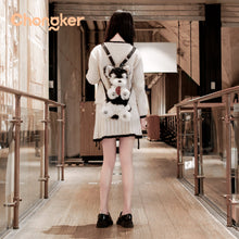 Load image into Gallery viewer, Black &amp; White Schnauzer Backpack – Adorable &amp; Practical