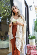 Load image into Gallery viewer, Embroidered Zig Zag Soft Kimono