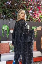 Load image into Gallery viewer, Embroidered Zig Zag Soft Kimono