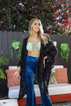 Load image into Gallery viewer, Embroidered Zig Zag Soft Kimono