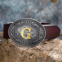 Load image into Gallery viewer, Tang Grass Pattern Letter A-Z Belt Buckle Head