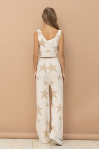 Soft Star Print Tank Pant Set