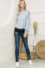 Load image into Gallery viewer, Lace Bottom Light Sweater Knit