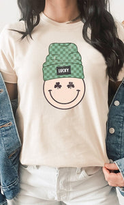 Lucky Clover Smiley with Beanie PLUS Graphic Tee