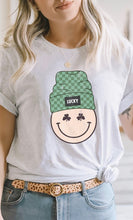 Load image into Gallery viewer, Lucky Clover Smiley with Beanie PLUS Graphic Tee