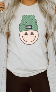 Lucky Clover Smiley with Beanie PLUS Graphic Tee