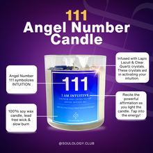 Load image into Gallery viewer, 111 Angel Number Affirmation Candle