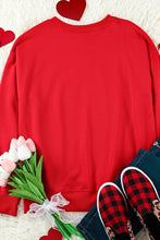 Load image into Gallery viewer, Red Puff XOXO Print Valentines Heart Sweatshirt
