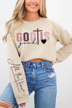 Load image into Gallery viewer, God Is Good Christian Graphic Fleece Sweatshirts