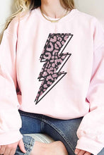 Load image into Gallery viewer, LEOPARD LIGHTNIGN OVERSIZED GRAPHIC SWEATSHIRT