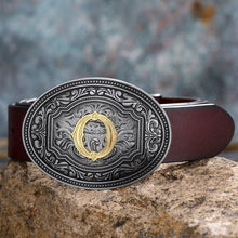 Load image into Gallery viewer, Tang Grass Pattern Letter A-Z Belt Buckle Head