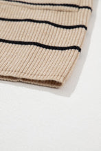 Load image into Gallery viewer, Stripe Side Pockets Open Front Cardigan