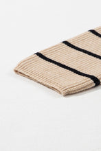 Load image into Gallery viewer, Stripe Side Pockets Open Front Cardigan