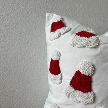 Load image into Gallery viewer, Santa Hat Throw Pillow Cover, 20x20 Tufted Design