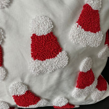 Load image into Gallery viewer, Santa Hat Throw Pillow Cover, 20x20 Tufted Design