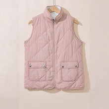 Load image into Gallery viewer, Cozy &amp; Chic Pink Fleece Lined Quilted Vest