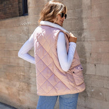 Load image into Gallery viewer, Cozy &amp; Chic Pink Fleece Lined Quilted Vest