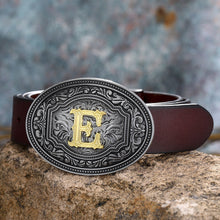 Load image into Gallery viewer, Tang Grass Pattern Letter A-Z Belt Buckle Head