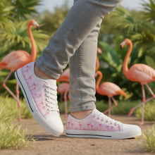 Load image into Gallery viewer, Pink Flamingo Low Top Shoes