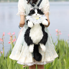 Load image into Gallery viewer, Tuxedo Cat Backpack – Cute Bag for Cat Fans Daily Companion