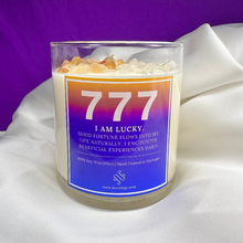 Load image into Gallery viewer, 777 Angel Number Affirmation Candle