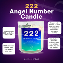 Load image into Gallery viewer, 222 Angel Number Affirmation Candle