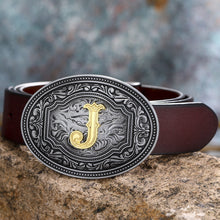 Load image into Gallery viewer, Tang Grass Pattern Letter A-Z Belt Buckle Head