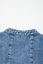 Load image into Gallery viewer, Myosotis Western Belt Button Down Sleeveless Denim Short Dress