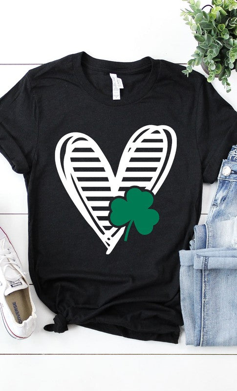 St Pattys Heart Graphic Tee