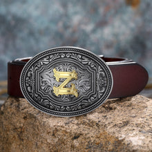 Load image into Gallery viewer, Tang Grass Pattern Letter A-Z Belt Buckle Head