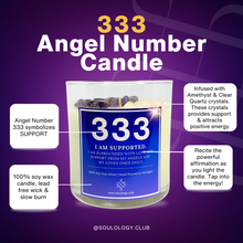 Load image into Gallery viewer, 333 Angel Number Affirmation Candle
