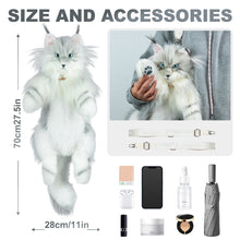 Load image into Gallery viewer, Silver Maine Coon Backpack-Majestic and Purrfect Companion