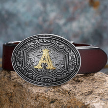 Load image into Gallery viewer, Tang Grass Pattern Letter A-Z Belt Buckle Head