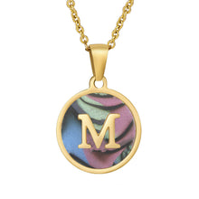 Load image into Gallery viewer, Natural Shell Initial Necklace Collection