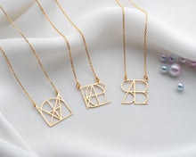 Load image into Gallery viewer, Customized Intertwined Initial Name Necklace