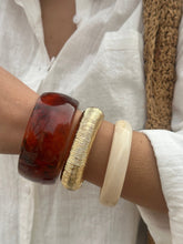 Load image into Gallery viewer, Amber Resin Bangle Stack Bracelet Set