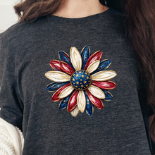 Load image into Gallery viewer, Patriotic Daisy Graphic Tee