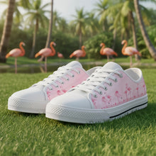 Load image into Gallery viewer, Pink Flamingo Low Top Shoes