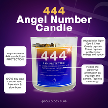 Load image into Gallery viewer, 444 Angel Number Affirmation Candle