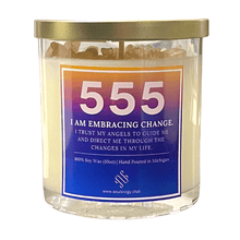 Load image into Gallery viewer, 555 Angel Number Affirmation Candle