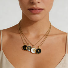 Load image into Gallery viewer, Natural Shell Initial Necklace Collection