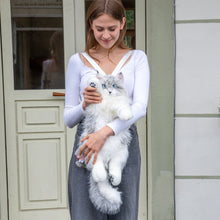 Load image into Gallery viewer, Silver Maine Coon Backpack-Majestic and Purrfect Companion