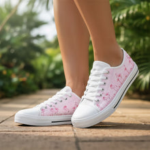 Load image into Gallery viewer, Pink Flamingo Low Top Shoes