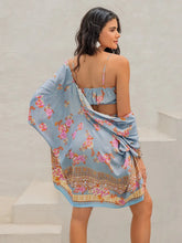 Load image into Gallery viewer, Printed Bra Shorts Cover Up Set - Stylish Three-Piece Swimwear Ensemble