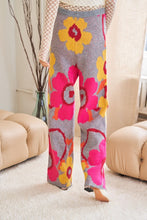 Load image into Gallery viewer, Flower Printed Casual Cozy Full Long Wide Pants